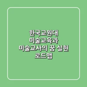 한국교원대 미술교육과, 미술교사의 꿈 실현 로드맵